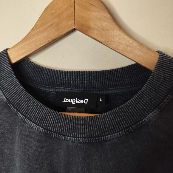 Desigual Paul Hybrid Sweatshirt w/ Knitted Sleeves - Picture 9 of 13